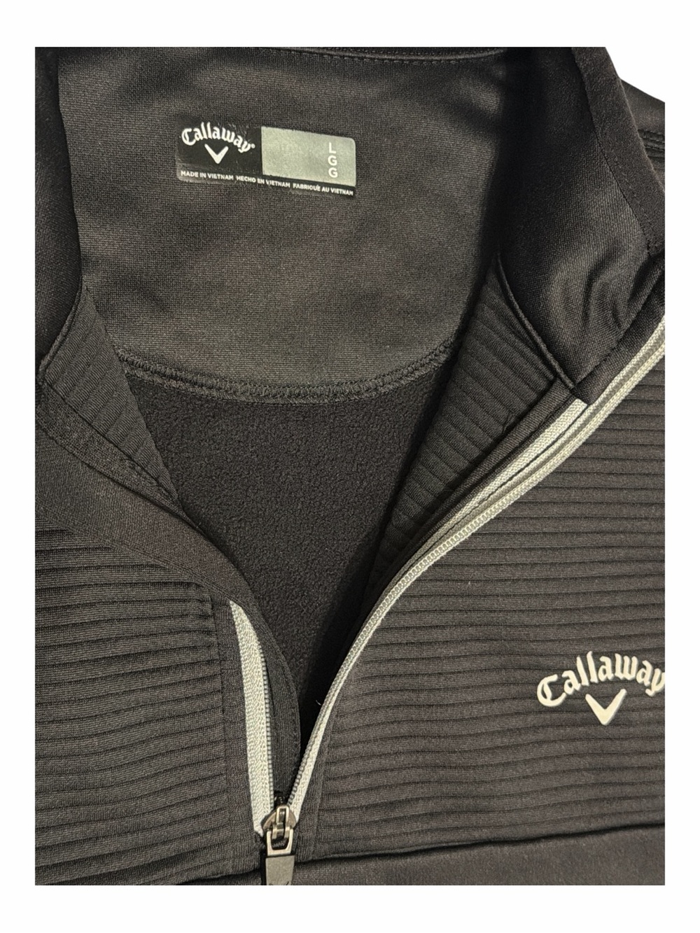 Callaway Golf athletic Drifit 1/4 quarter Zip jacket Long Sleeve Pullover Large - Picture 4 of 6